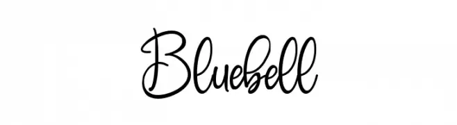 Bluebell  नि: शुल्क फ़ॉन्ट्स डाउनलोड