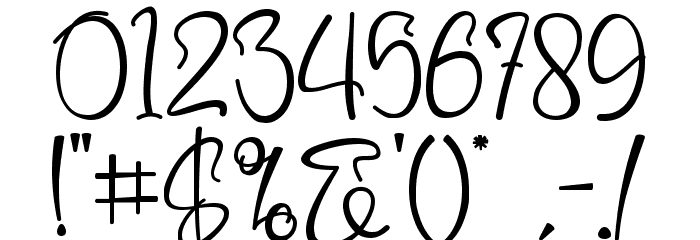 Bluebell フォント その他の文字