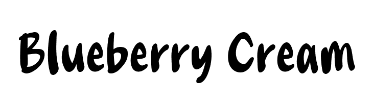 Blueberry Cream  フリーフォントのダウンロード
