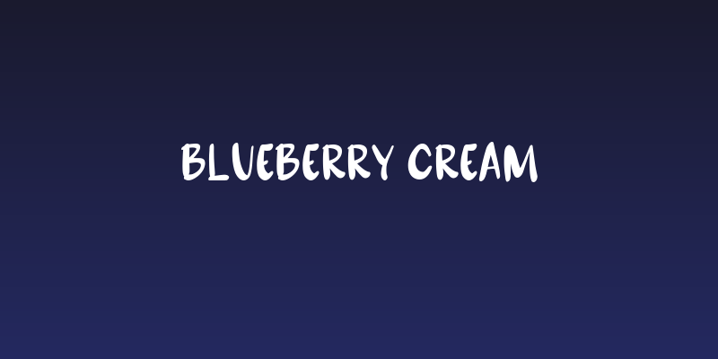 Blueberry Cream Social Header