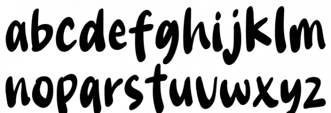 Blueberry Cream Font LOWERCASE