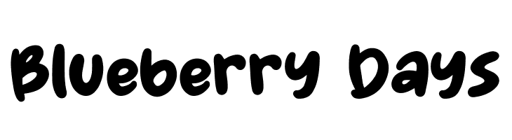 Blueberry Days  Descarca Fonturi Gratis