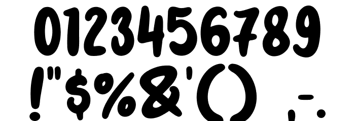 Blueberry Days Font OTHER CHARS