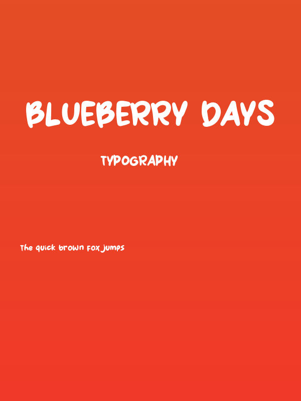 Blueberry Days Poster