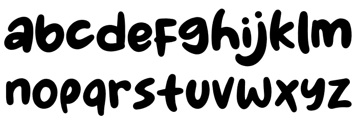 Blueberry Days Font LOWERCASE