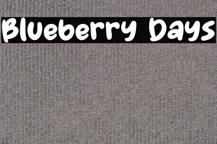 Blueberry Days Example 2