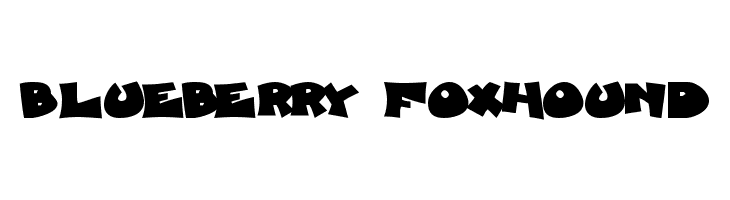 Blueberry Foxhound  Free Fonts Download