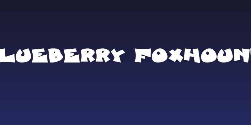 Blueberry Foxhound Social Header