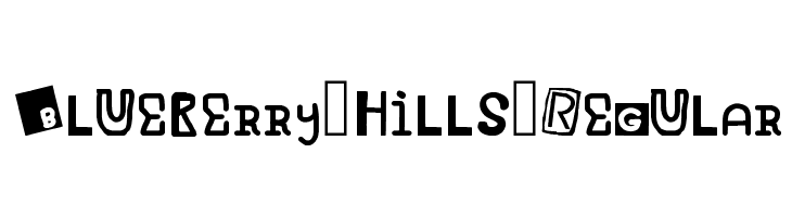 Blueberry Hills Regular  フリーフォントのダウンロード