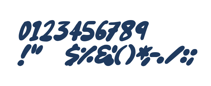 Blueberry Italic Other Characters