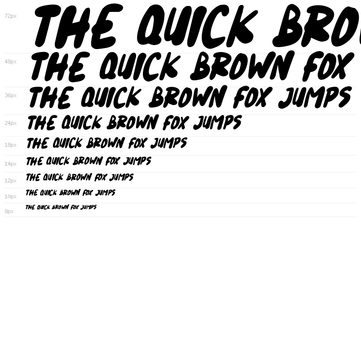 Blueberry Italic Waterfall