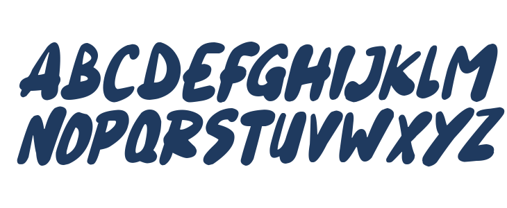 Blueberry Italic Lowercase