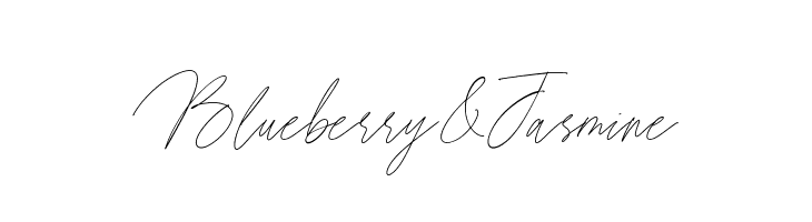 Blueberry & Jasmine  font caratteri gratis