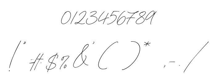 Blueberry & Jasmine Font OTHER CHARS