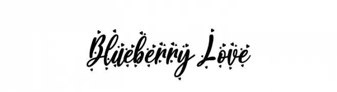 Blueberry Love  フリーフォントのダウンロード