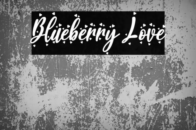 Blueberry Love Font examples