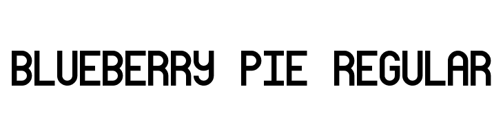 Blueberry Pie Regular Font