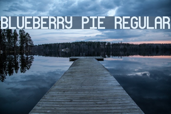 Blueberry Pie Regular Font examples
