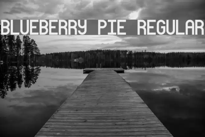Blueberry Pie Regular Fonte examples