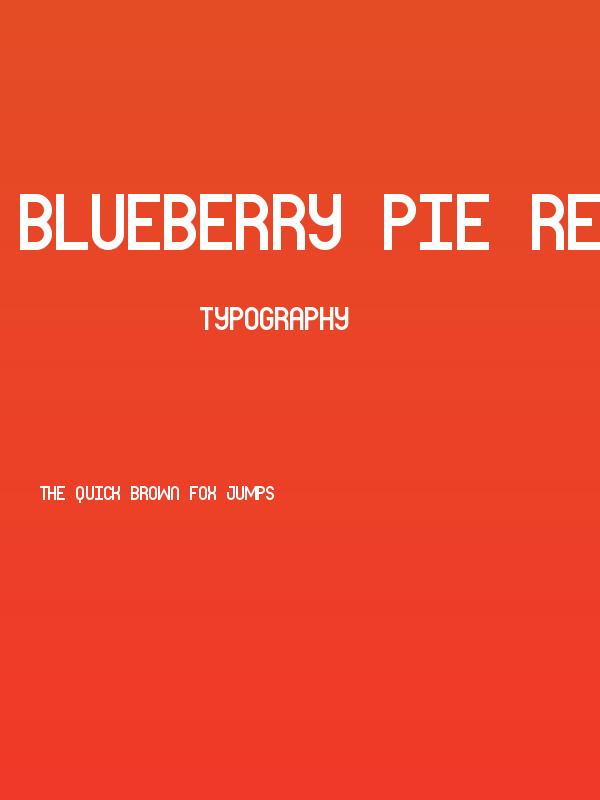 Blueberry Pie Regular Poster