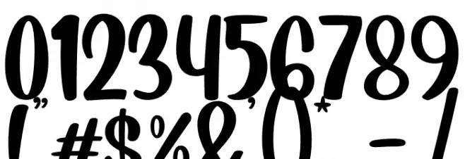 Blueberry Regular Font OTHER CHARS