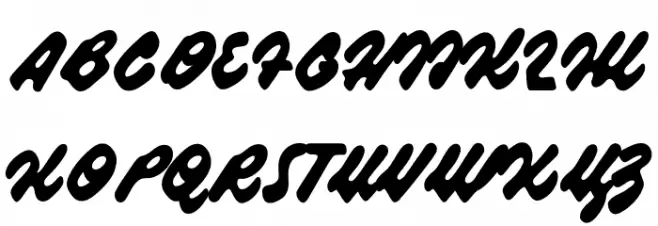 Blueberry Script PERSONAL USE फ़ॉन्ट अपरकेस