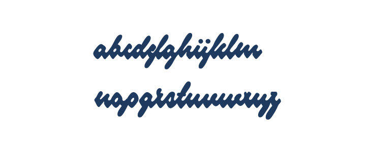 Blueberry Script PERSONAL USE Lowercase
