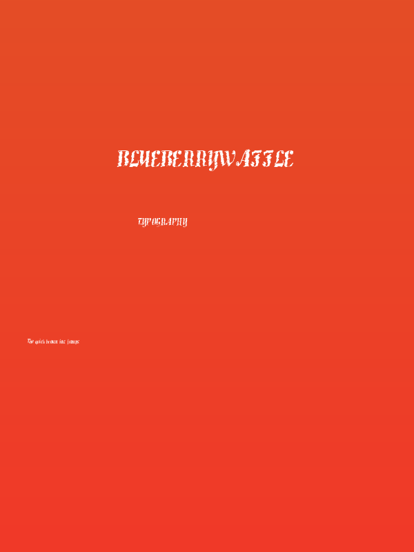 BlueberryWaffle Poster