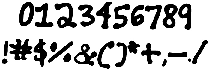Blueberry_Milk Font OTHER CHARS