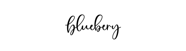 Bluebery  フリーフォントのダウンロード