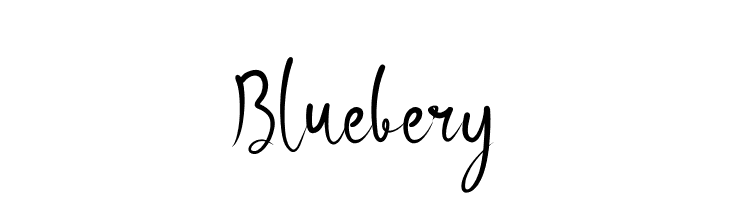 Bluebery  les polices de caractères gratuit tlcharger