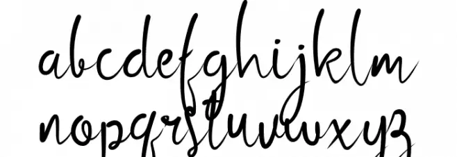 Bluebery Font LOWERCASE