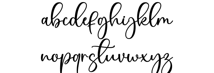 Bluebery Font LOWERCASE