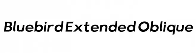 Bluebird Extended Oblique  baixar fontes gratis