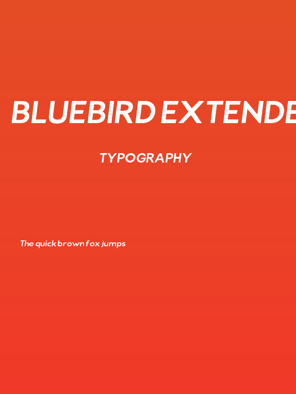 Bluebird Extended Oblique Poster