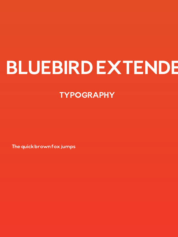 Bluebird Extended Poster