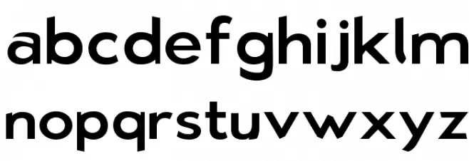 Bluebird Extended फ़ॉन्ट लोअरकेस