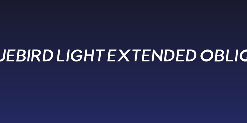 Bluebird Light Extended Oblique Social Header