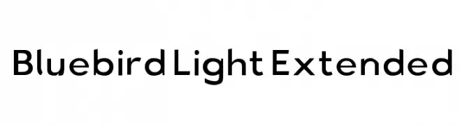 Bluebird Light Extended  baixar fontes gratis