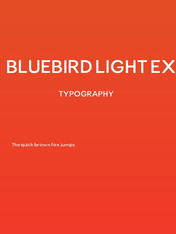 Bluebird Light Extended Poster