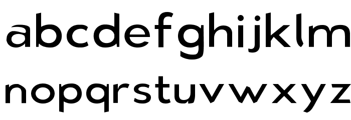 Bluebird Light Extended Font LOWERCASE