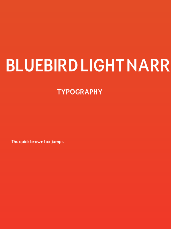 Bluebird Light Narrow Poster