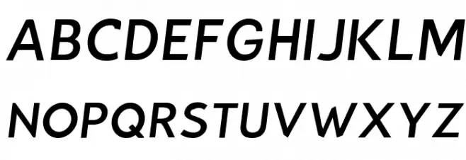 Bluebird Light Oblique 字体 大写