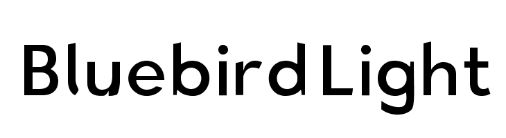 Bluebird Light Font