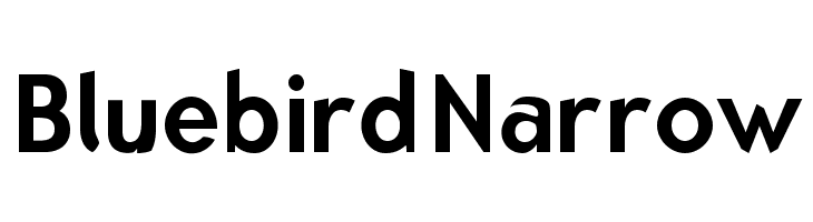 Bluebird Narrow Fonte