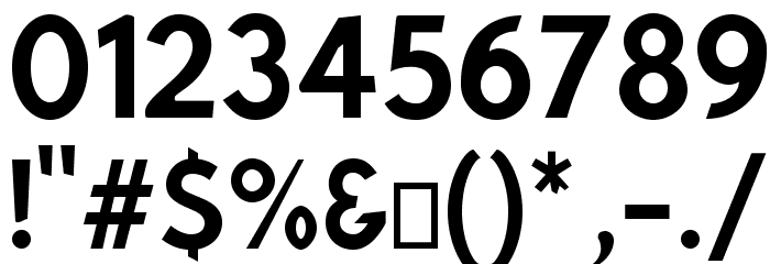 Bluebird Narrow Font OTHER CHARS