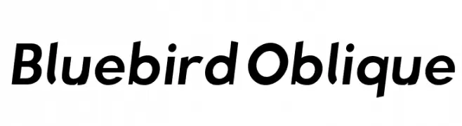 Bluebird Oblique  Descarca Fonturi Gratis