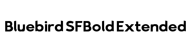 Bluebird SFBold Extended Fonte