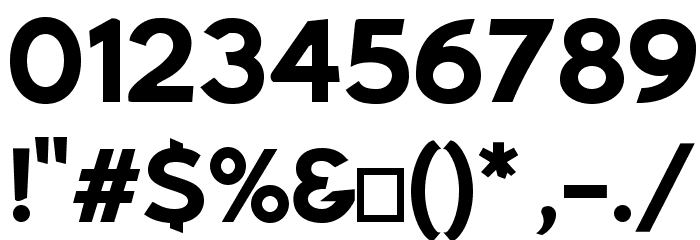 Bluebird SFBold Extended Font OTHER CHARS