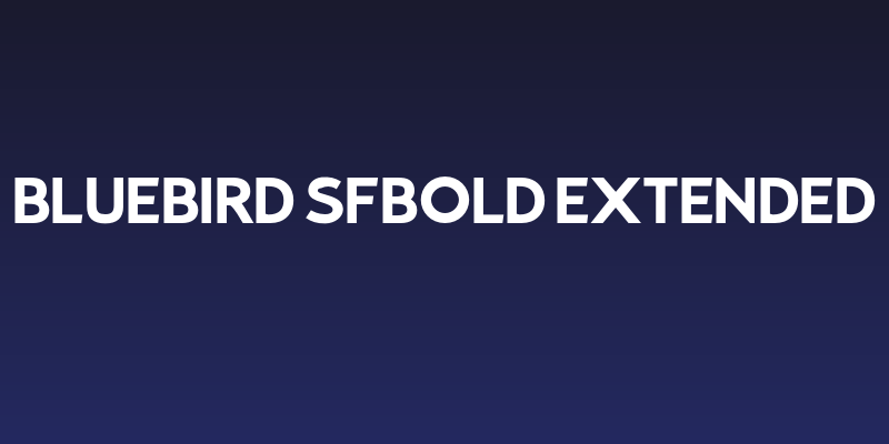 Bluebird SFBold Extended Social Header